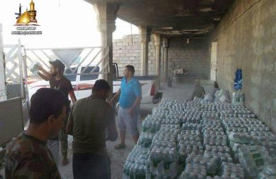 مبلغو العتبة العلوية يقدمون الدعم اللوجستي للمرابطين في جبال مكحول  