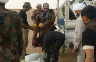 مبلغو لجنة الإرشاد في العتبة العلوية يوصلون دعاء وسلام المرجعية والدعم اللوجستي للمقاتلين في القيروان  