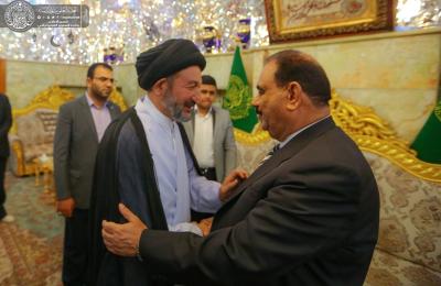 الأمين العام للعتبة العلوية يستقبل رئيس مجلس النجف الأشرف