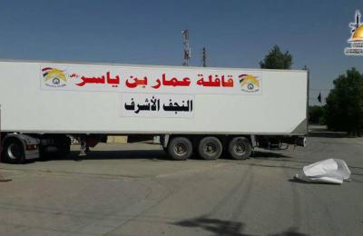 مبلغو العتبة العلوية يواصلون تقدمهم مع قوات الحشد الشعبي لتحرير قرى البعاج الحدودية مع سوريا ويقدمون دعمهم المعنوي واللوجستي للمجاهدين