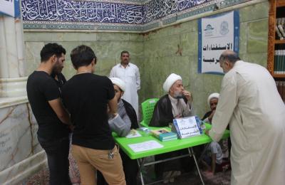 قسم الشؤون الدينية يقيم محطات استفتائية لخدمة الزائرين خلال شهر رمضان المبارك