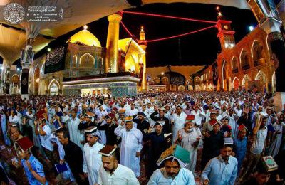 بالصور .. إحياء الليلة الثالثة والعشرون(ليلة القدر) من شهر رمضان المبارك في رحاب مرقد أمير المؤمنين(ع)