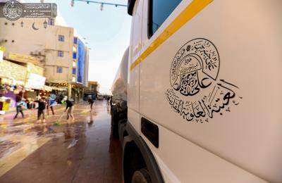 العتبة العلوية بالتعاون مع بلدية النجف تنجز تأهيل الشوارع الرئيسة بعد الانتهاء من خدمة الزائرين في إحياء مراسم شهادة أمير المؤمنين(ع)