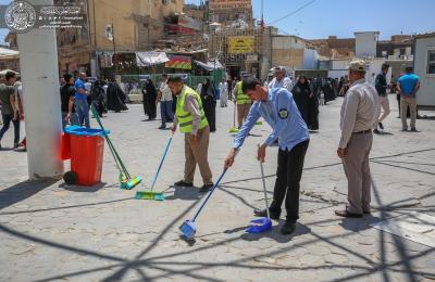 شعبة المتطوعين في العتبة العلوية ترفد الخدمات المقدمة للزائرين في عيد الفطر المبارك بأكثر من 500 متطوع ومتطوعة