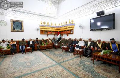 وفد من ديوان الوقف السني يتشرف بزيارة مرقد الإمام علي (ع) والمراجع الدينية في النجف الاشرف