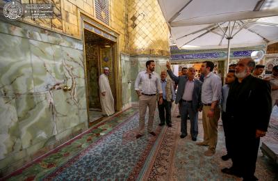 وفد دبلوماسي من البرازيل يتشرف بالاطلاع على المعالم التاريخية والأثرية لمرقد أمير المؤمنين(ع)