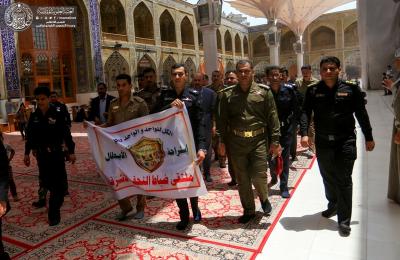 في رحاب مرقد أمير المؤمنين .. نخبة من ضباط الداخلية يعلنون تأسيس (ملتقى تواصلي يقدم المساعدات الإنسانية) للجرحى وعوائل شهداء الجيش والشرطة