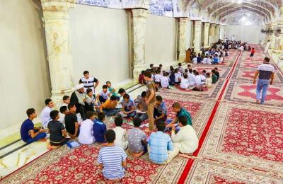 بالصور .. استمرار الدورات الصيفية التي يقيمها قسم الشؤون الدينية في العتبة العلوية لطلبة المراحل الدراسية