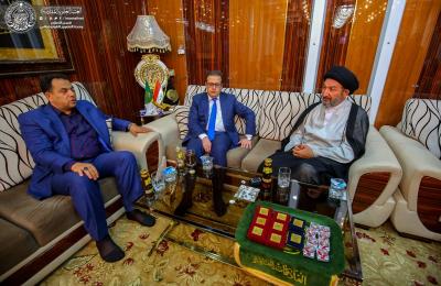 وزير التربية يعرب عن تقديره إلى العتبة العلوية لدعمها قطاع التربية في محافظة النجف الأشرف