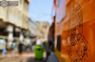 شعبة الآليات التخصصية في العتبة العلوية تستنفر جهودها لتنفيذ الخطة الخاصة بشهر محرم الحرام