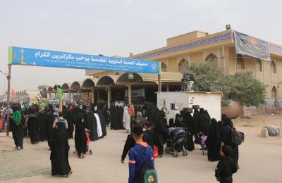 لجنة زيارة الأربعين في العتبة العلوية المقدسة تتابع الخدمات المقدمة للزائرين في مواقع الضيافة والاستراحة المعدة داخل وخارج مدينة النجف الأشرف 
