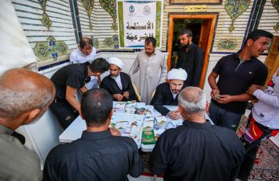 قسم الشؤون الدينية في العتبة العلوية المقدسة ينشر أكثر من 38 محطة للاستفتاءات الشرعية