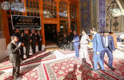 العتبة العلوية المقدسة تقيم مجلس قراءة سورة الفاتحة على روح خادم مرقد أمير المؤمنين (عليه السلام) مطشر الحاج رزاق جلوي