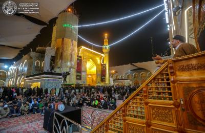 العتبة العلوية تحيي مراسم العزاء الفاطمي في رحاب مرقد أمير المؤمنين (عليه السلام)