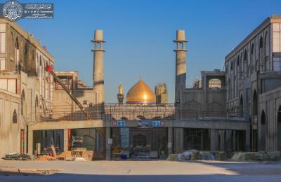 تقرير مصور .. تواصل العمل في أرجاء مشروع صحن فاطمة (عليها السلام)