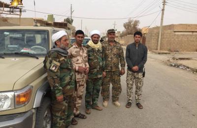 لجنة الإرشاد والتعبئة في محور الستمائة تتفقد قوات الحشد الشعبي في قاطع عمليات الحضر