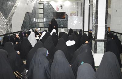 وفد من دار القرآن الكريم في جامع الرسول الاعظم (صلى الله عليه وآله) بضيافة شعبة القرآن الكريم النسوية في العتبة العلوية