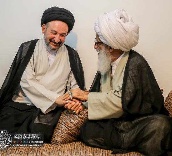 تقرير مصور : الامين العام واعضاء مجلس الادارة في العتبة العلوية المقدسة يزور المراجع الدينية في النجف الاشرف 