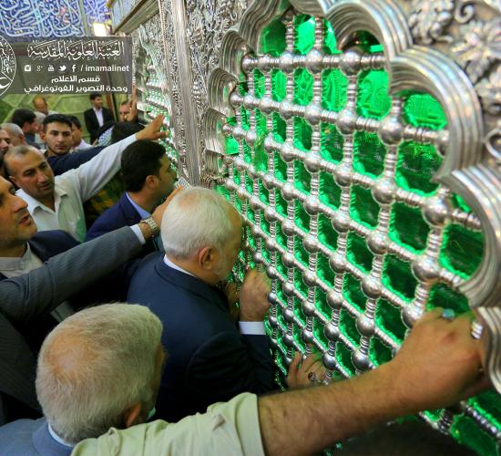 تقرير مصور : وزير الخارجية الايراني محمد جواد ظريف يتشرف بزيارة العتبة العلوية المقدسة 