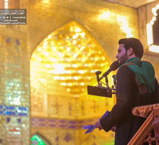 تقرير مصور : الاجواء الايمانية داخل العتبة العلوية المقدسة في ليلة استشهاد الامام جعفر الصادق سلام الله عليه