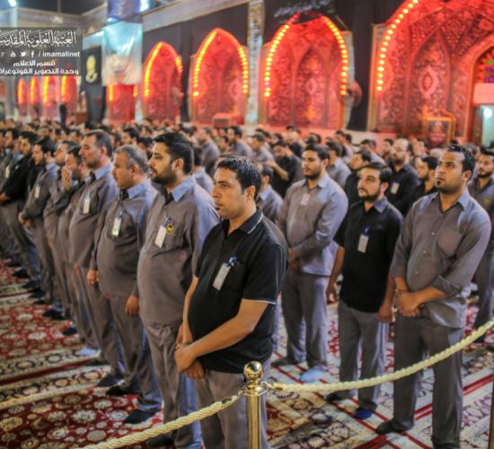 تقرير مصور : منتسبي العتبة الكاظمية المقدسة يجددون العزاء الى المولى محمد الجواد سلام الله علية  في ذكرى استشهاده 