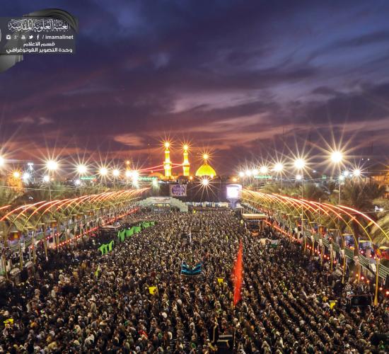 تقرير مصور : اجواء الحزن في ذكرى ليلة العاشر من محرم الحرام في كربلاء المقدسة 