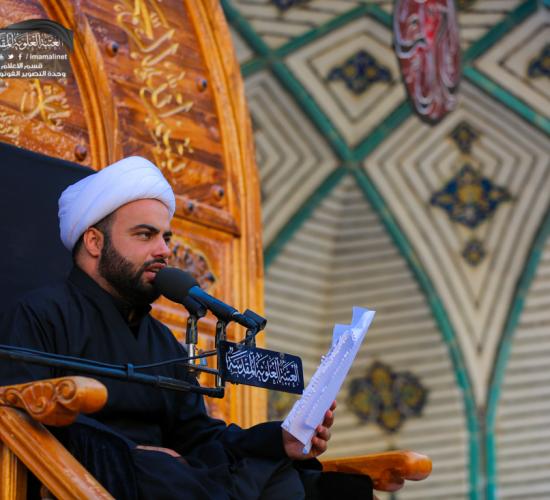 تقرير مصور : قراءة مقتل الامام الحسين سلام الله عليه في صباح يوم عاشوراء في العتبة العلوية المقدسة