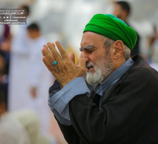 تقرير مصور : الاجواء الروحانية داخل العتبة العلوية المقدسة
