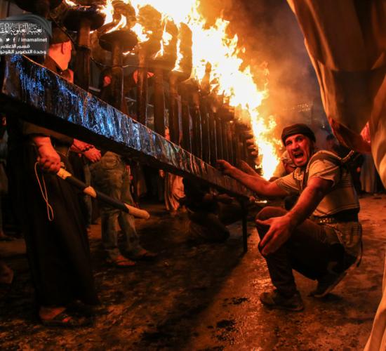 تقرير مصور : احياء ليلة الثامن من عاشوراء في النجف الاشرف