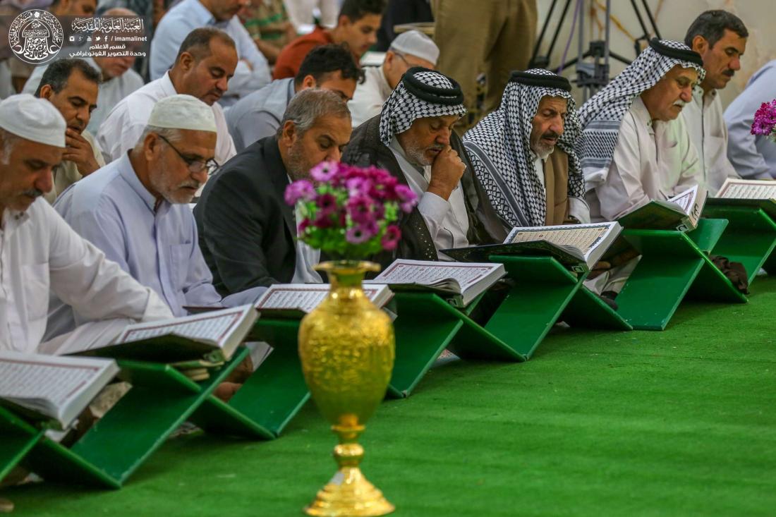 انطلاق الختمة القرانية في رحاب العتبة  العلوية المقدسة في رواق ابي طالب  | 