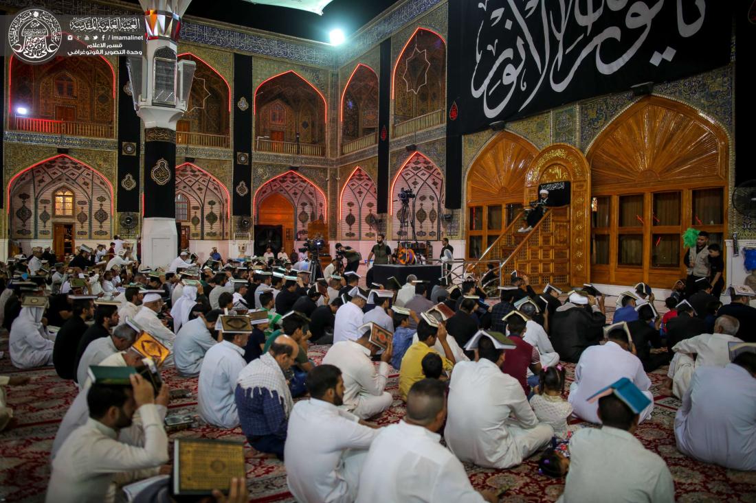 الأرجاء المباركة لمرقد أمير المؤمنين تشهد إحياء المراسم العبادية في الليلة التاسعة عشر أولى ليالي القدر في شهر رمضان المبارك | 