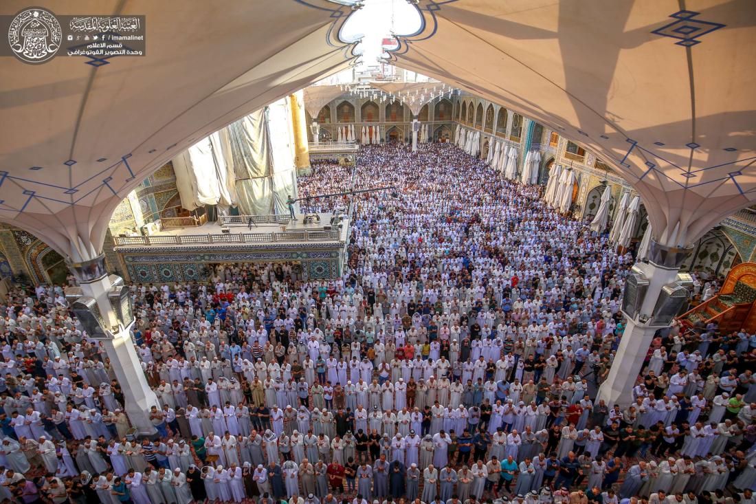 اقامة صلاة عيد الفطر المبارك في الصحن العلوي الشريف | 