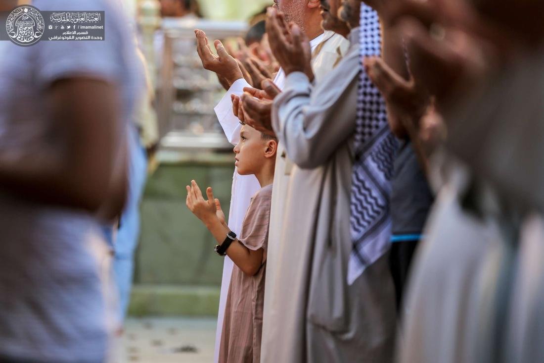 اقامة صلاة عيد الفطر المبارك في الصحن العلوي الشريف | 