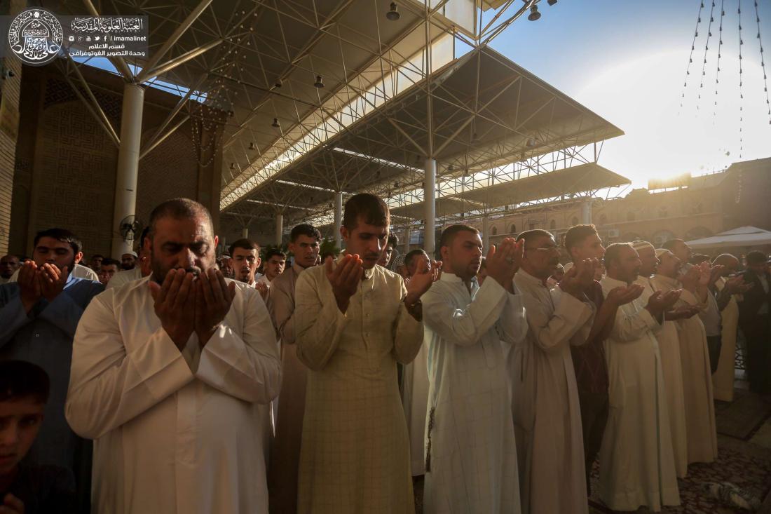 اقامة صلاة عيد الفطر المبارك في الصحن العلوي الشريف | 