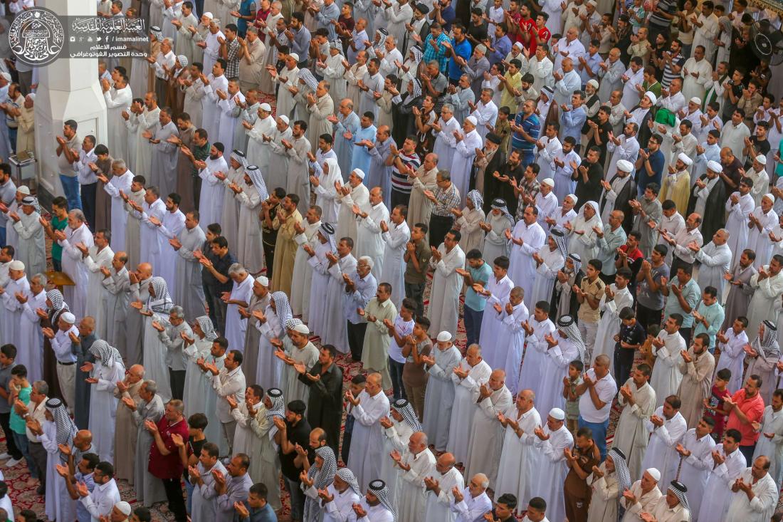 اقامة صلاة عيد الفطر المبارك في الصحن العلوي الشريف | 