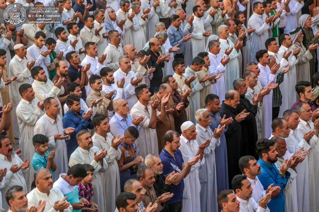 اقامة صلاة عيد الفطر المبارك في الصحن العلوي الشريف | 