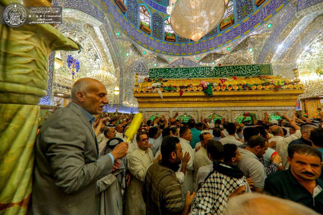 جموع الزائرين تجدد بيعتها للمولى أمير المؤمنين علي بن ابي طالب (عليه السلام) في رحاب يوم الغدير الاغر | 