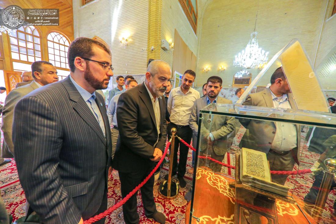 ضمن فعاليات مهرجان الغدير الدولي السابع.. افتتاح معرض النفائس والمخطوطات برعاية العتبة العلوية | 