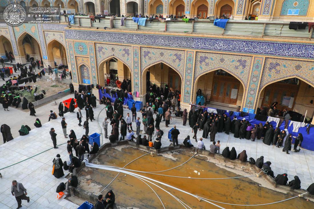 موقع ضيافة زائري مرقد أمير المؤمنين (علية السلام) جزء الزيارة والعبادة صحن فاطمة (عليها السلام) | 