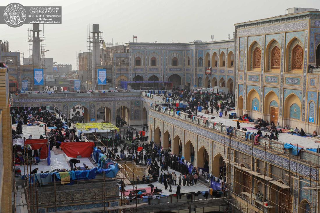 موقع ضيافة زائري مرقد أمير المؤمنين (علية السلام) جزء الزيارة والعبادة صحن فاطمة (عليها السلام) | 