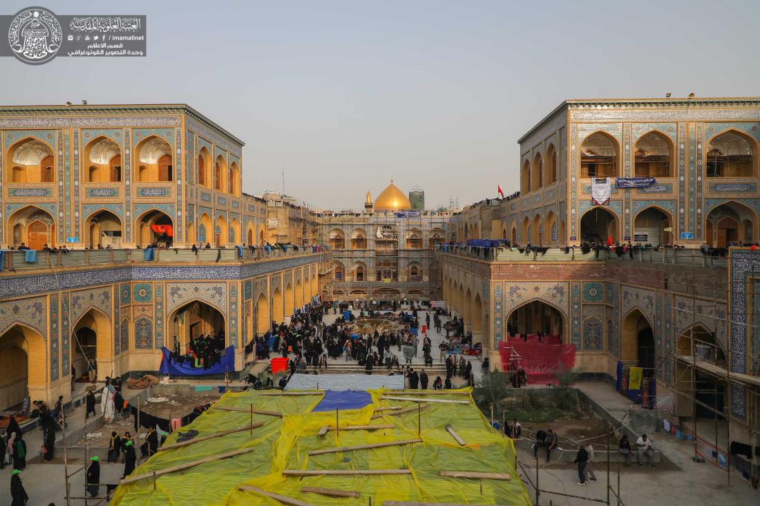 موقع ضيافة زائري مرقد أمير المؤمنين (علية السلام) جزء الزيارة والعبادة صحن فاطمة (عليها السلام) | 