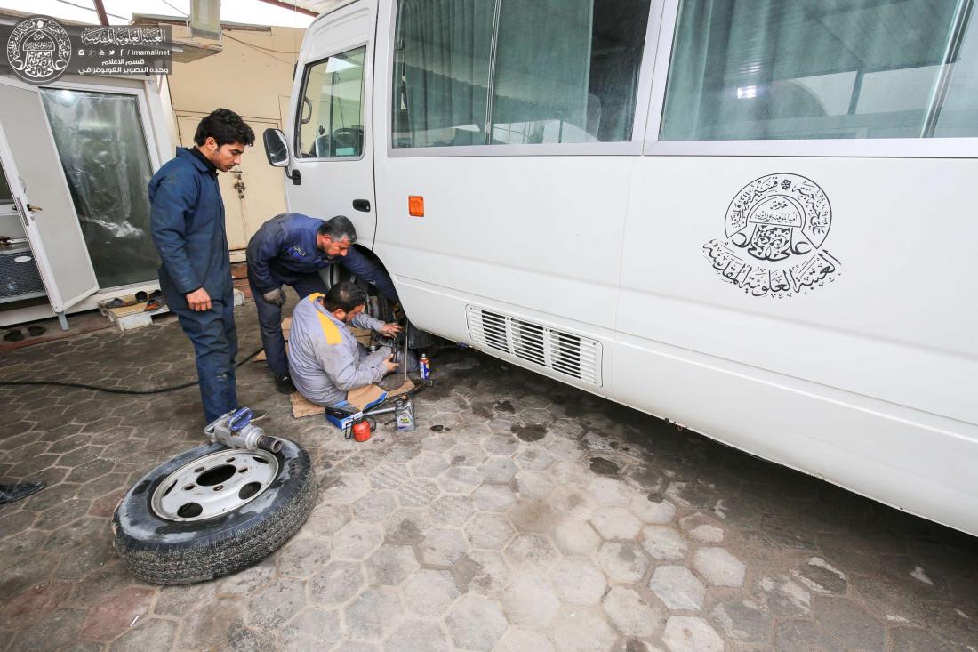 شعبة التصليح التابعة إلى قسم الآليات في العتبة العلوية المقدسة .. مهام متنوعة ومهارات متعددة لمنتسبي العتبة المقدسة | 