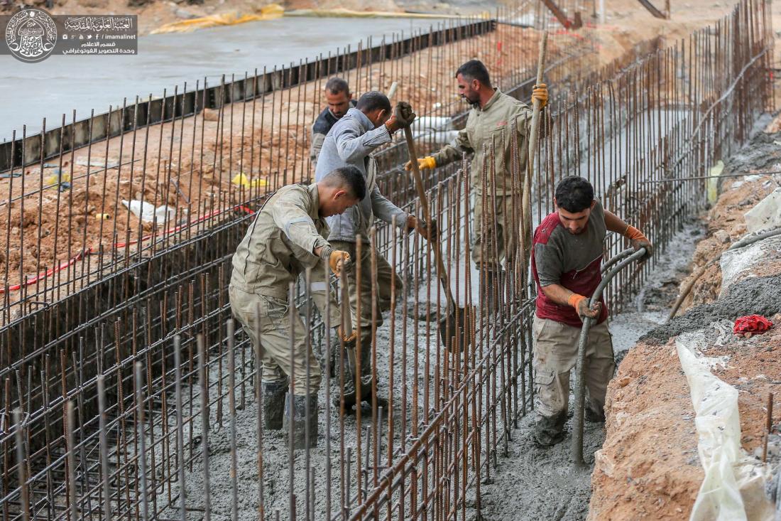 العمل الحثيث والتقدم في مراحل الانجاز في صحن الرسول الاعظم (صلى الله عليه واله وسلم ) | 