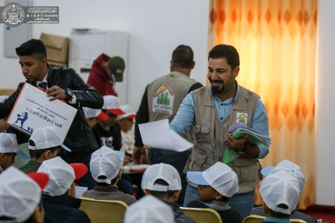 انطلاق فعاليات مخيم الطفل الإبداعي الثالث لفريق بناة العراق برعاية العتبة العلوية المقدسة | 