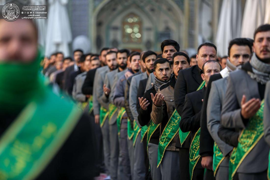 منتسبو العتبة العلوية المقدسة يحيون ذكرى وفاة ام البنين (عليها السلام) في الصحن الحيدري الشريف  | 