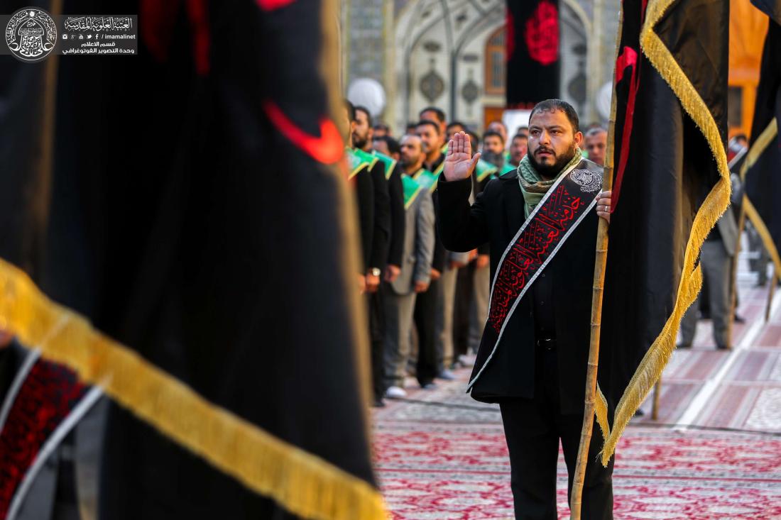 منتسبو العتبة العلوية المقدسة يحيون ذكرى وفاة ام البنين (عليها السلام) في الصحن الحيدري الشريف  | 