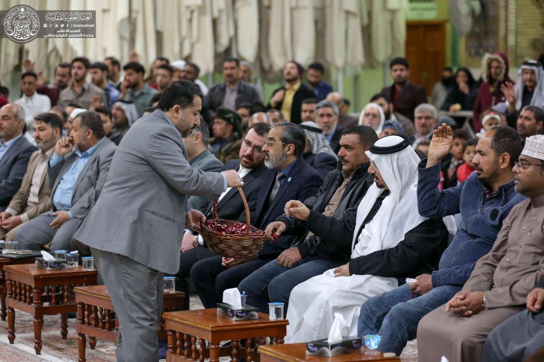 بحضور جموع الموالين .. العتبة العلوية تحتفي بذكرى ولادة الزهراء ( عليها السلام ) | 