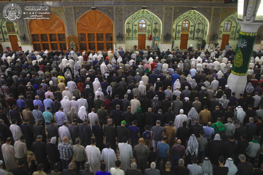 بنية الولاء والوفاء ،، يحتضن الحرم العلوي صلاة المحبين في ليلة  المبعث النبوي الشريف | 