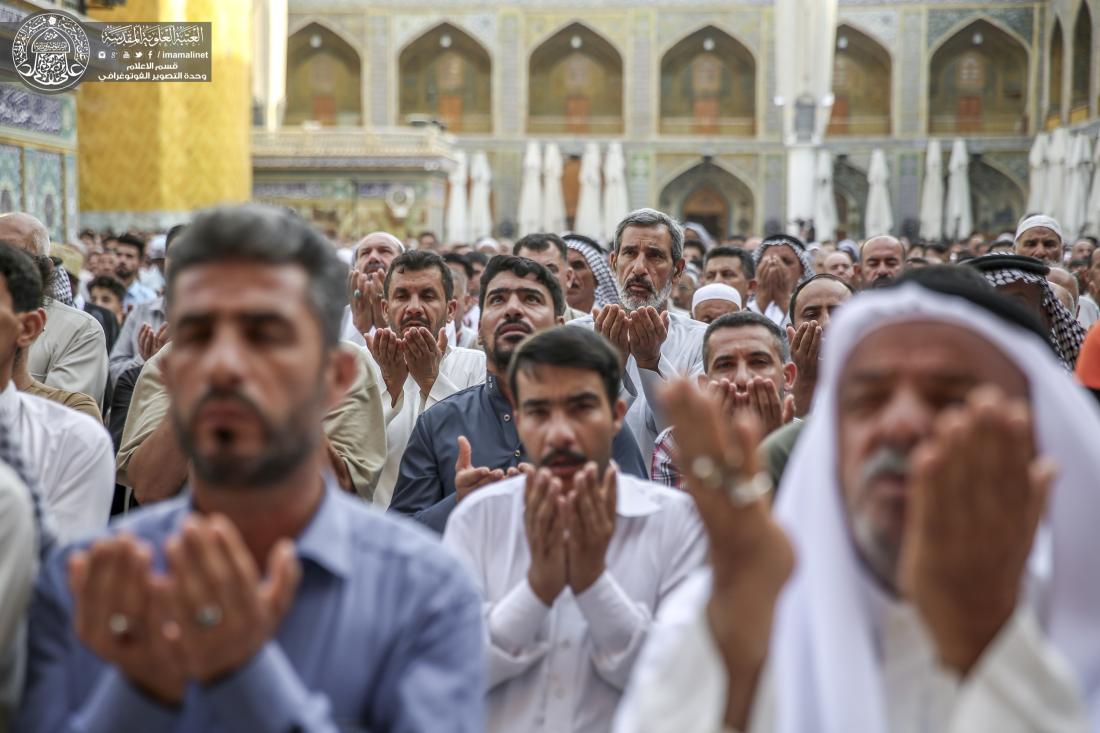 إقامة صلاة عيد الفطر المبارك في رحاب الصحن الحيدري الشريف  | 