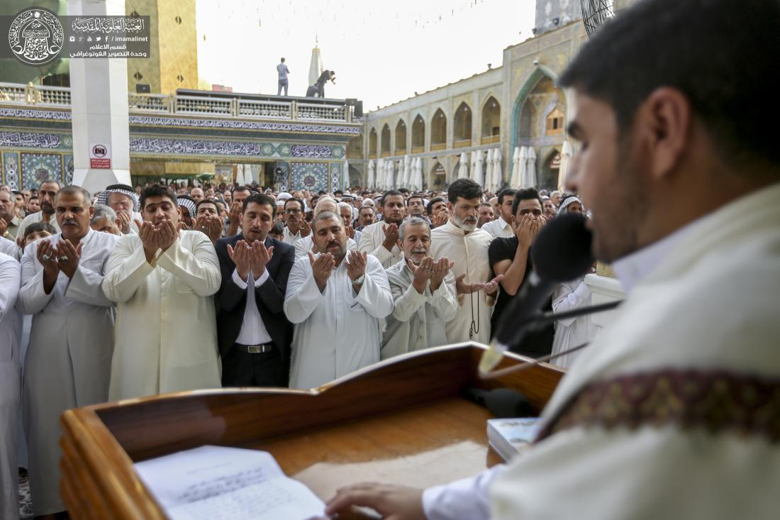 إقامة صلاة عيد الفطر المبارك في رحاب الصحن الحيدري الشريف  | 